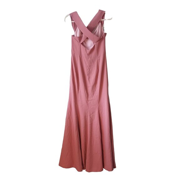 FLAWED, NWOT,‎ Dessy Collection, 6, Off-the-Shoulder Trumpet Gown Desert Rose - Picture 3 of 13